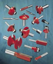 Router cutters with cylindrical shank