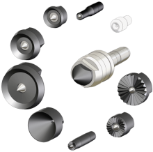 Tailstock interchangeable heads for wood turning